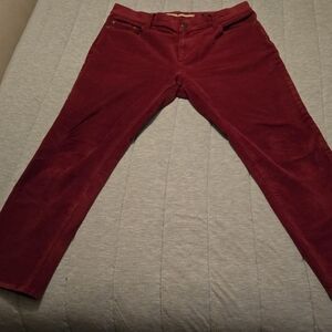 Banana Republic Men's Deep Burgundy Corduroy Pants